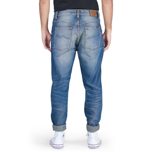 Nudie Jeans Brute Knut - Blue Hike W30/ L28 - Picture 2 of 13